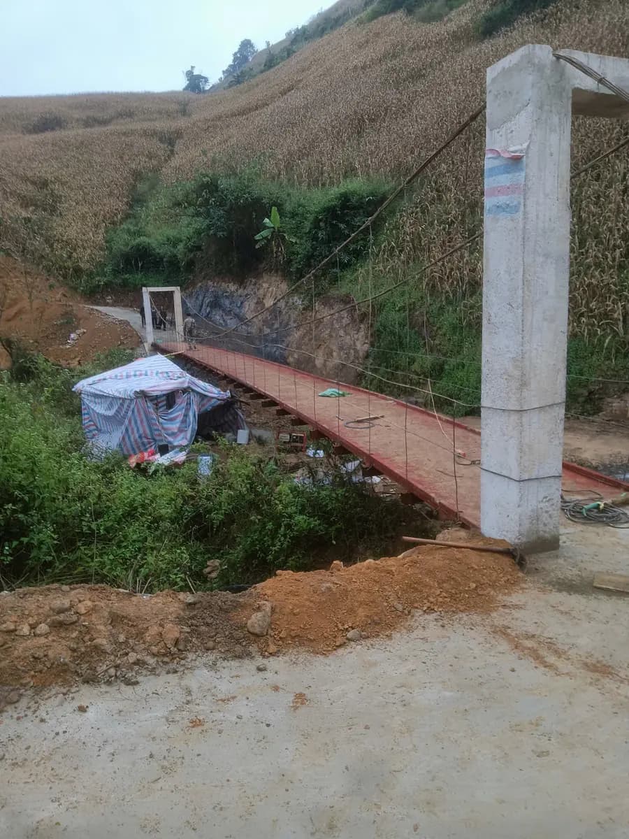 DA0584 - Cầu số 44 - Cầu dân sinh Khu Pá Khôm - bản Pá Kạch - Xã Mường Lạn - Huyện Sốp Cộp - Tỉnh Sơn La